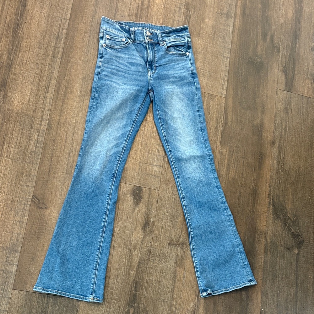 American Eagle Outfitters Light Blue Flared Jeans
